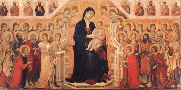 Maesta Madonna with Angels and Saints